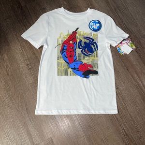 NWT Marvel Boys Spider-Man Flip Me Shirt Size Large
